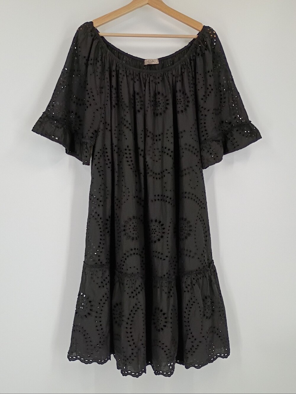 La Piccola Creativa Eyelet Lace Cotton Dress